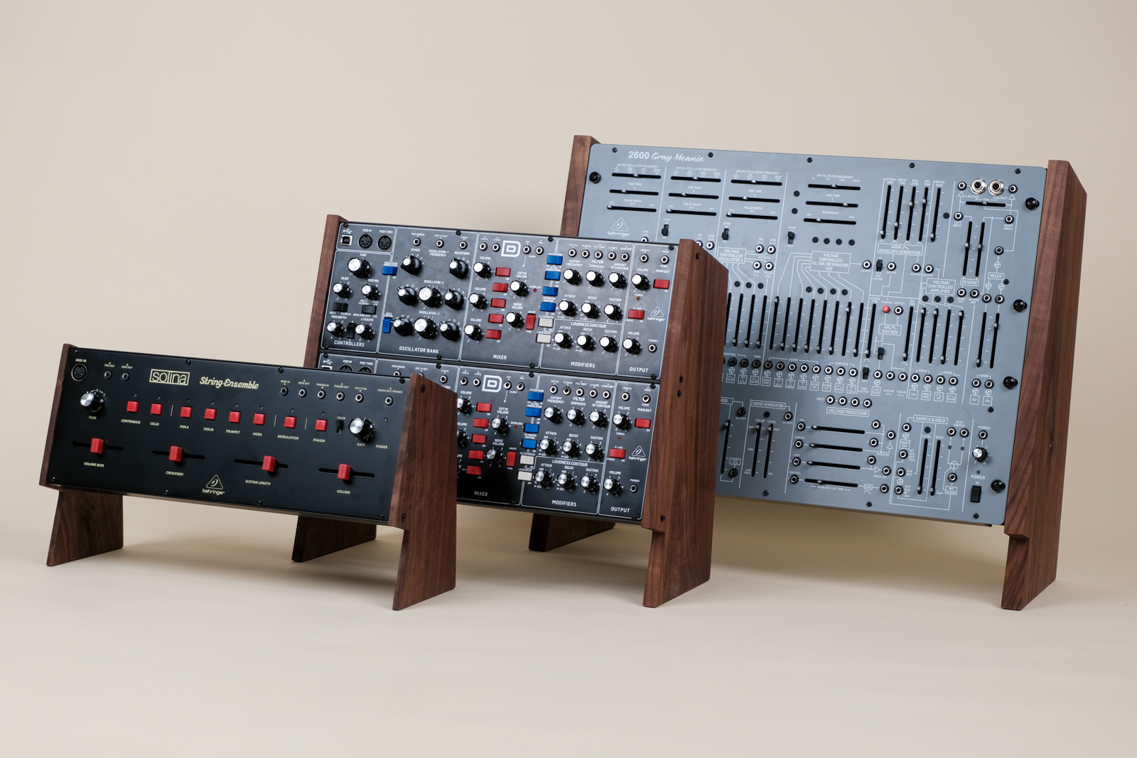 Triplet Showcase - Synth Stand Thickness Comparison