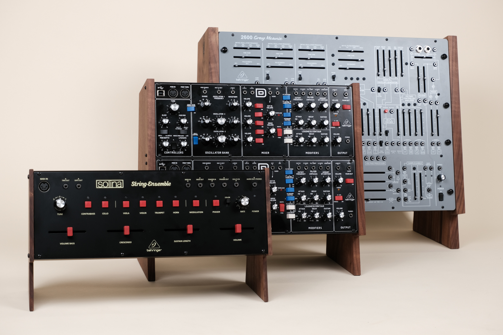 Triplet Showcase - Synth Stand Thickness Comparison